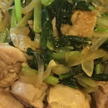 小松菜はいろんな料理に使えて便利ですね。焼肉のタレの味付けはした事なかったですが、おいしかったです。